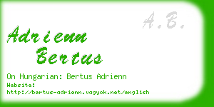 adrienn bertus business card